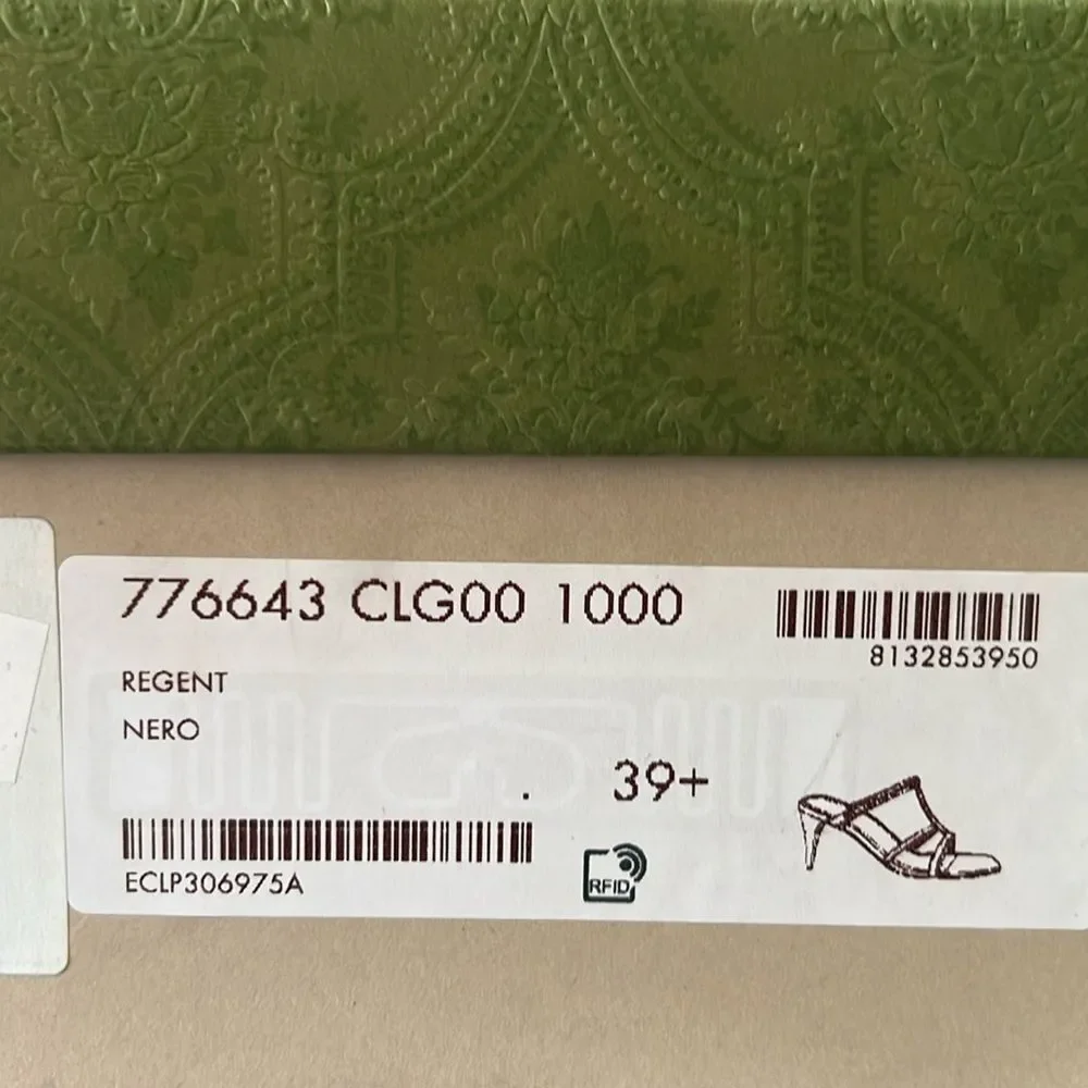 Gucci Divine Horsebit-Detailed Leather Mules 1000 Nero, w/DustBags, Size 39.5